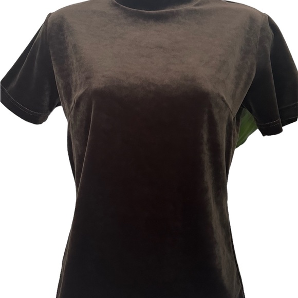 ๐ธ3/$12,CAROLYN TAYLOR blouse size S coffee color used - Picture 4 of 7